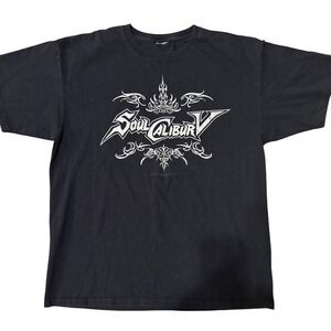 SoulCalibur V Promo T-Shirt Mens XL‎ Black 2012 Namco Bandai Video Game Graphic